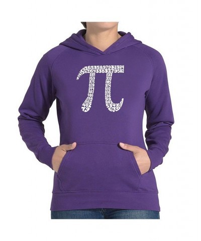 Women's Word Art Hooded Sweatshirt -The First 100 Digits Of Pi Black $24.00 Sweatshirts