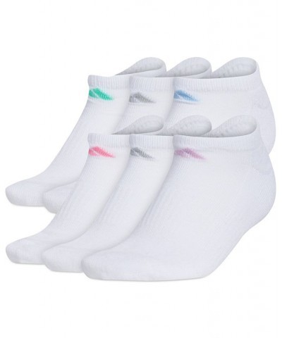 Women's 6-Pk. Athletic Cushioned No-Show Socks White/clear Sky Blue/bliss Lilac Purple $13.80 Socks