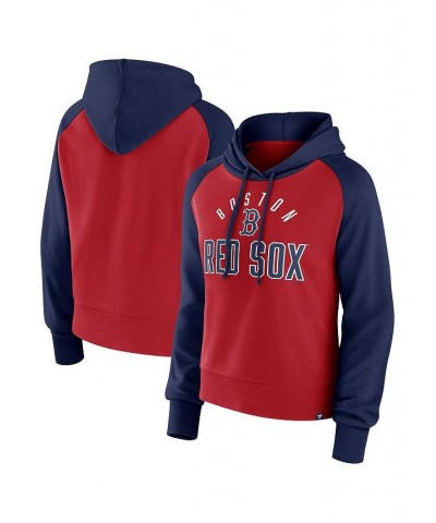 Women's Branded Navy Red Boston Red Sox Pop Fly Pullover Hoodie Navy, Red $37.50 Sweatshirts