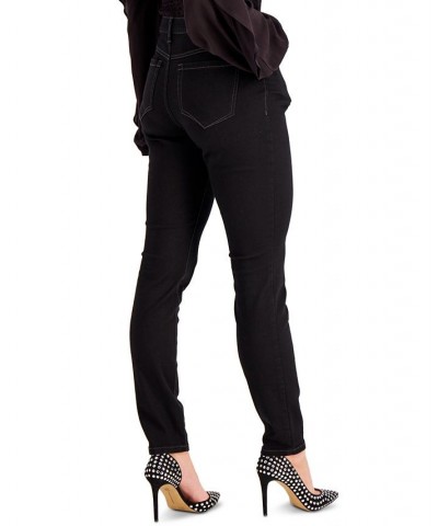 Women's Mid Rise Skinny Jeans Deep Black $18.29 Jeans