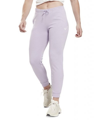 Women's Identity Drawstring French Terry Joggers Purple $23.63 Pants