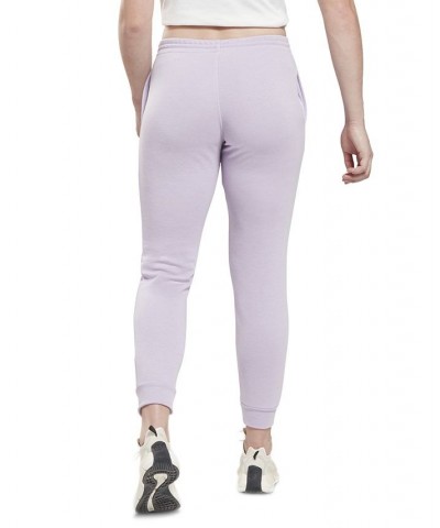 Women's Identity Drawstring French Terry Joggers Purple $23.63 Pants