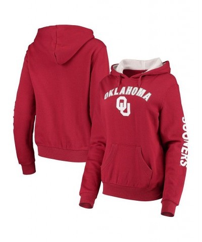 Women's Crimson Oklahoma Sooners Loud and Proud Pullover Hoodie Crimson $27.50 Sweatshirts