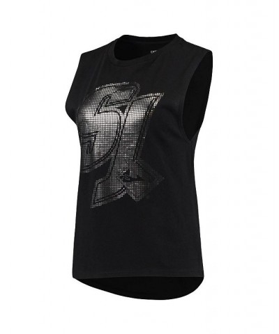 Women's Black San Jose Sharks Rocker Tank Top Black $23.39 Tops