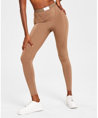 Style Not Size Women's and Plus Size Solid Leggings Tan/Beige $19.46 Pants