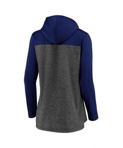 Women's Branded Heathered Charcoal and Blue Toronto Maple Leafs Chiller Fleece Pullover Hoodie Heathered Charcoal, Blue $40.8...