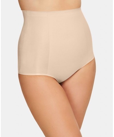 Beyond Naked Cotton Shaping High-Waist Brief 808330 Tan/Beige $27.90 Shapewear