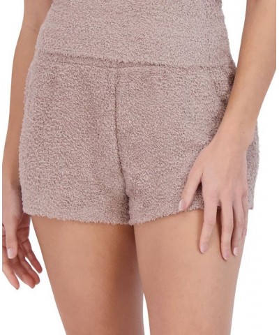 Women's Pull-On Chenille Sleep Shorts Multi $15.50 Sleepwear