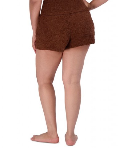 Women's Pull-On Chenille Sleep Shorts Multi $15.50 Sleepwear