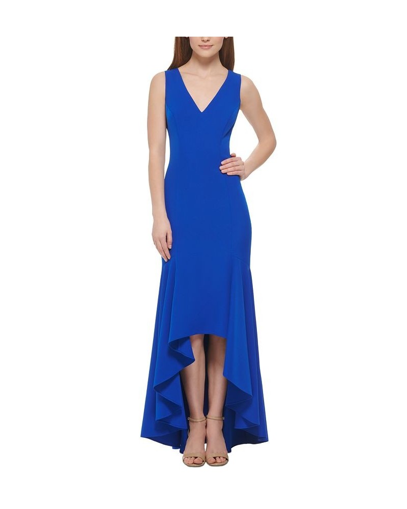 V-Neck High-Low Gown Cobalt $67.58 Dresses