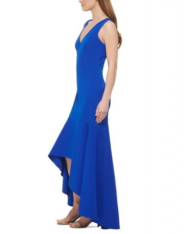 V-Neck High-Low Gown Cobalt $67.58 Dresses