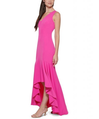 V-Neck High-Low Gown Cobalt $67.58 Dresses