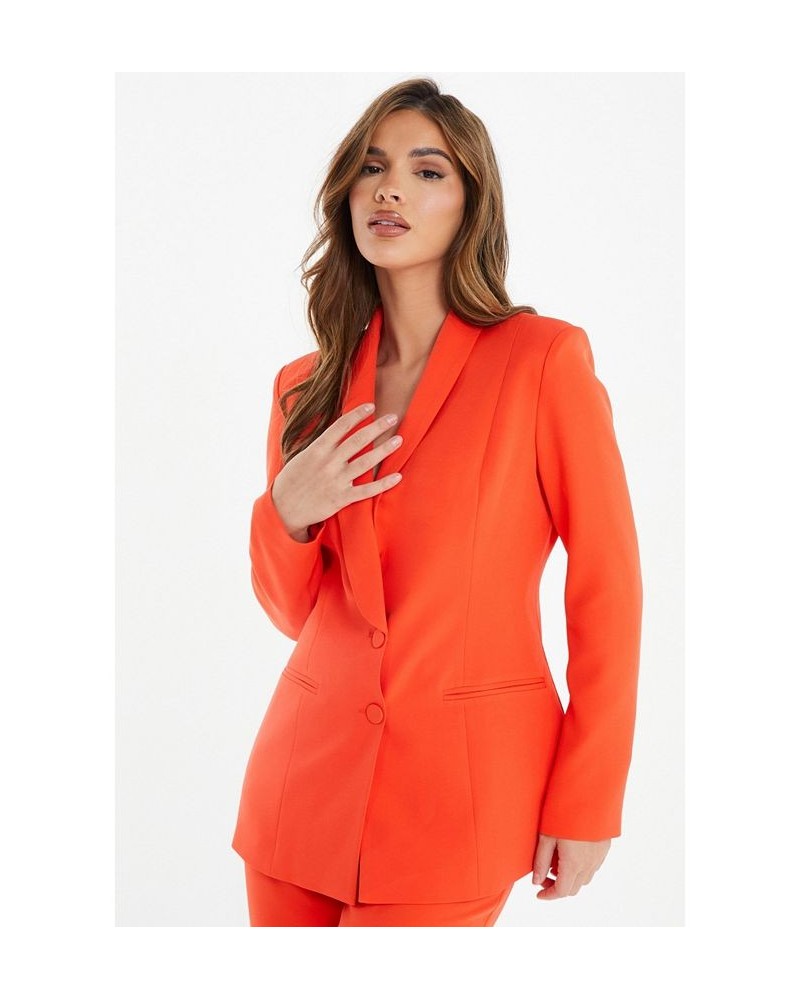 Women's Orange Tailored Blazer Orange $66.15 Jackets