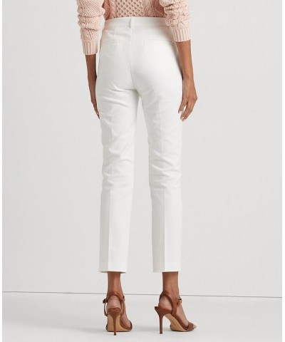 Double-Faced Stretch Cotton Pant Regular & Petite White $74.40 Pants