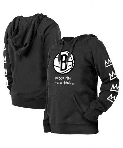 Women's Black Brooklyn Nets 2022/23 City Edition Pullover Hoodie Black $40.49 Sweatshirts