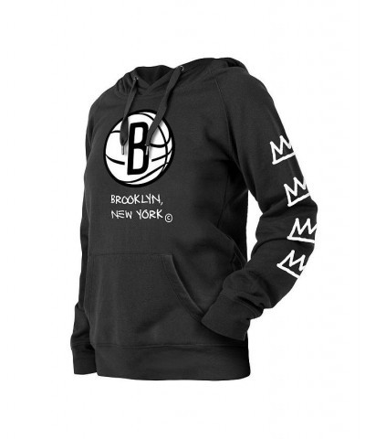 Women's Black Brooklyn Nets 2022/23 City Edition Pullover Hoodie Black $40.49 Sweatshirts