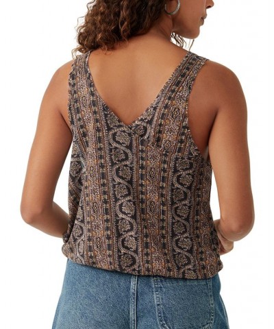 Women's Your Twisted Printed Tank Black $41.34 Tops