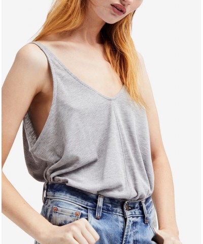 Dani V-Neck Tank Top Gray $15.00 Tops