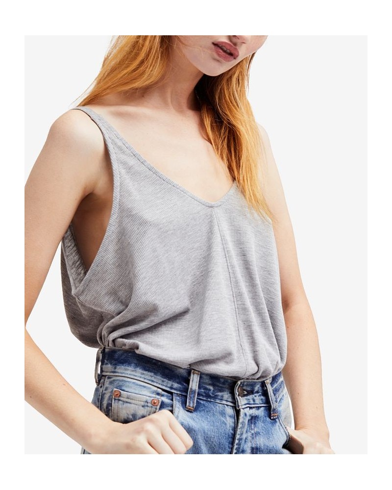 Dani V-Neck Tank Top Gray $15.00 Tops