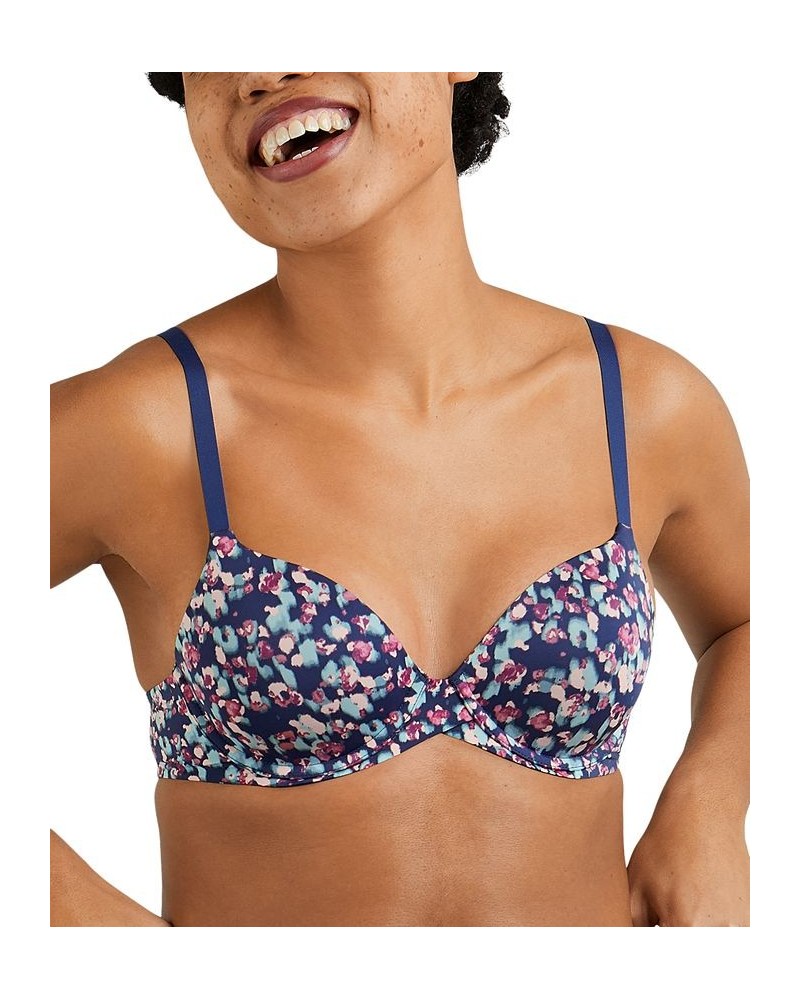 One Fab Fit 2.0 T-Shirt Shaping Underwire Bra DM7543 Lovely Animal Print - Navy Eclipse $14.26 Bras