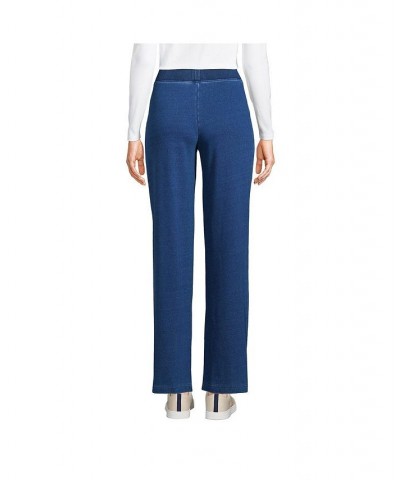 Women's High Rise Serious Sweats Wide Leg Sweatpants Blue $35.23 Pants