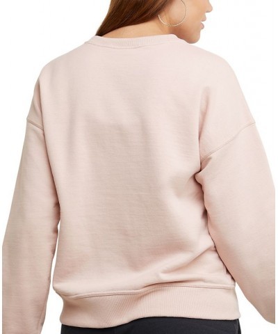 Women's Powerblend Crewneck Sweatshirt Pink $21.60 Sweatshirts