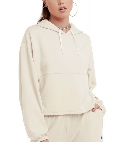 Women's Soft Touch Sweats Hooded Sweatshirt Tan/Beige $30.80 Tops