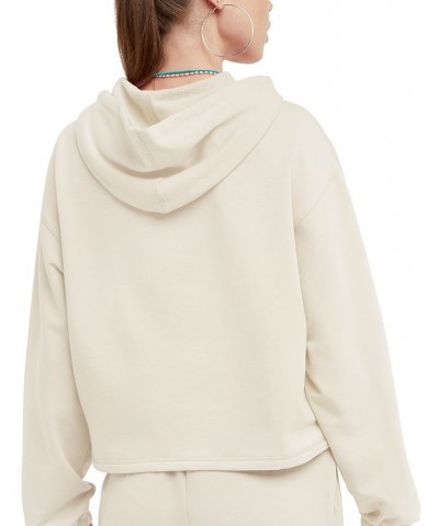 Women's Soft Touch Sweats Hooded Sweatshirt Tan/Beige $30.80 Tops