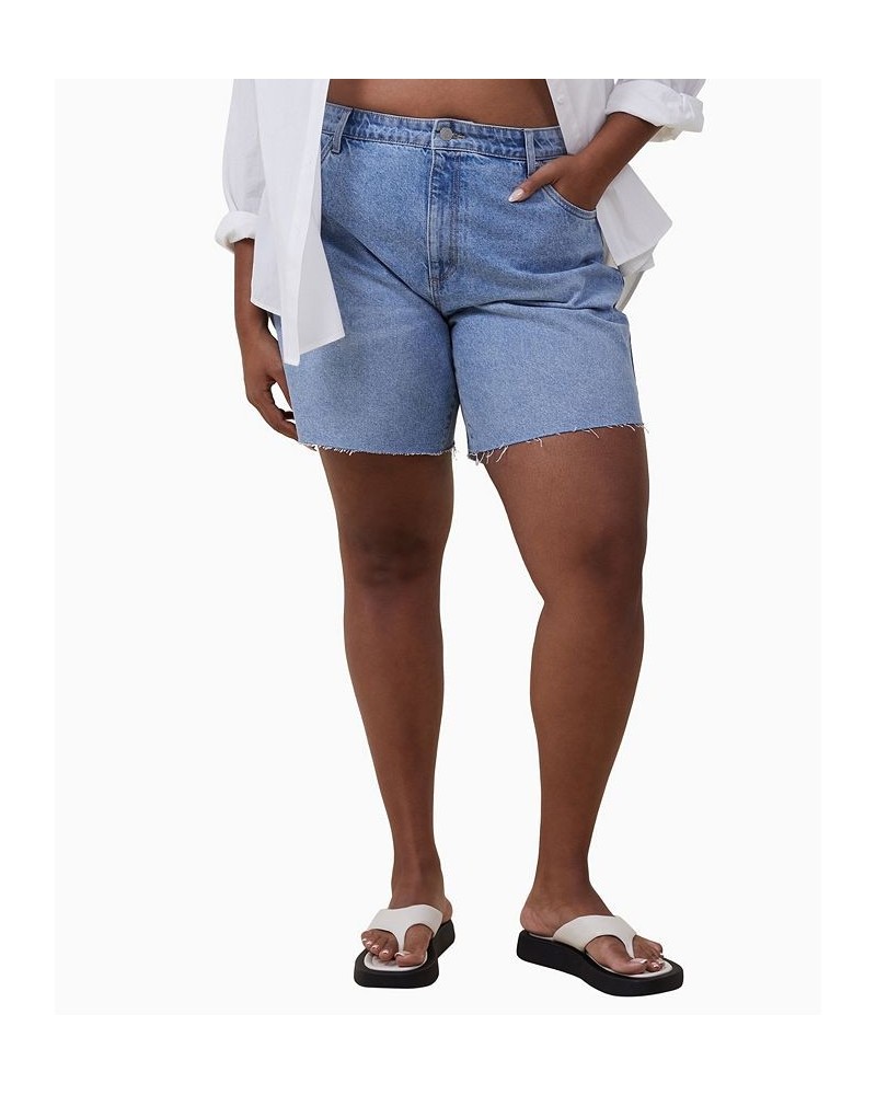 Women's Relaxed Denim Shorts Bells Blue $28.99 Shorts