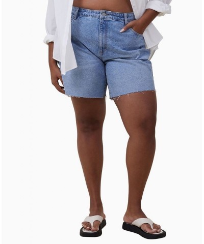 Women's Relaxed Denim Shorts Bells Blue $28.99 Shorts