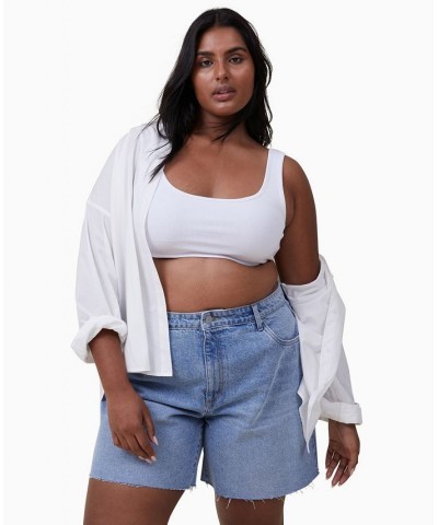 Women's Relaxed Denim Shorts Bells Blue $28.99 Shorts