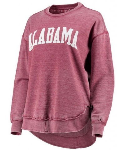 Women's Crimson Alabama Crimson Tide Vintage-Like Wash Pullover Sweatshirt Crimson $43.99 Sweatshirts