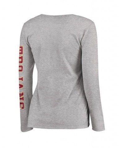 Women's Branded Heathered Gray USC Trojans Campus Long Sleeve T-shirt Heathered Gray $17.27 Tops