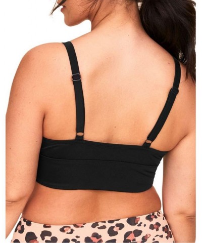 Nina Women's Plus-Size Swimwear Bra Top Black $31.32 Swimsuits