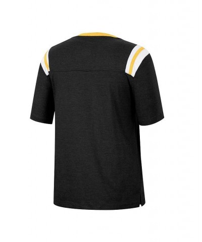 Women's Heathered Black Iowa Hawkeyes 15 Min Early Football V-Neck T-shirt Heathered Black $23.51 Tops