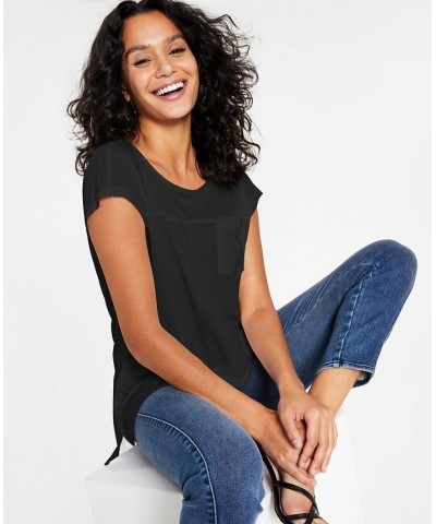 Women's Boat-Neck Top Black $13.69 Tops