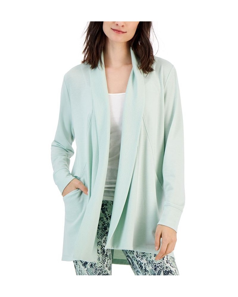 Women's Butter French Terry Cardigan Green $14.28 Jackets