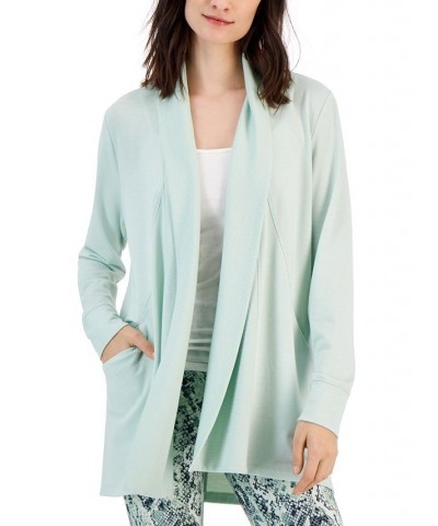 Women's Butter French Terry Cardigan Green $14.28 Jackets