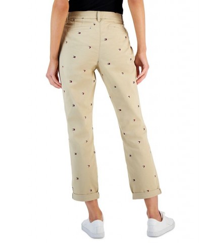 Women's Hampton Heart Flag Chino Pants Hearts And Flags- Khaki Multi $28.79 Pants