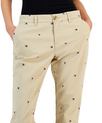 Women's Hampton Heart Flag Chino Pants Hearts And Flags- Khaki Multi $28.79 Pants