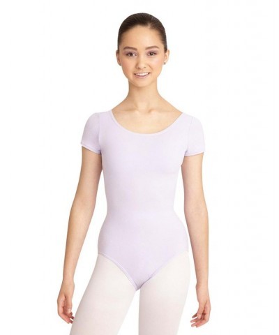 Short Sleeve Leotard Black $19.32 Tops