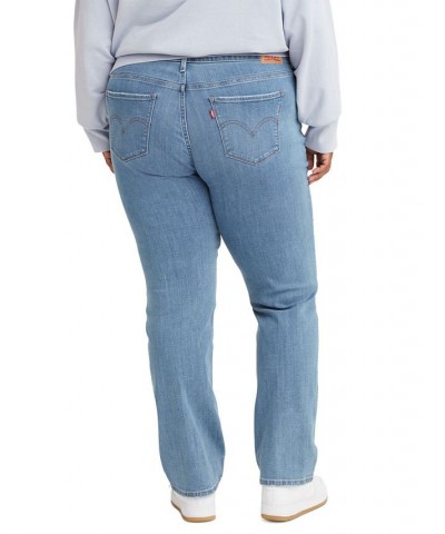 Trendy Plus Size Classic Straight Leg Jeans Lapis Topic $29.40 Jeans