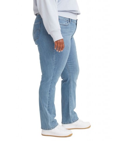 Trendy Plus Size Classic Straight Leg Jeans Lapis Topic $29.40 Jeans