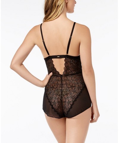 Superior Lace Lingerie Romper DK6009 Black $24.54 Sleepwear