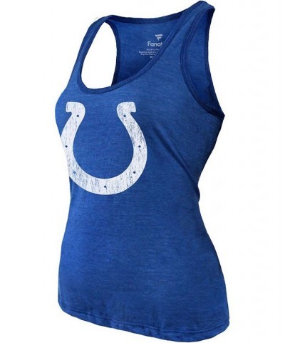 Women's Heathered Royal Indianapolis Colts Name Number Tri-Blend Tank Top Heathered Royal $22.50 Tops