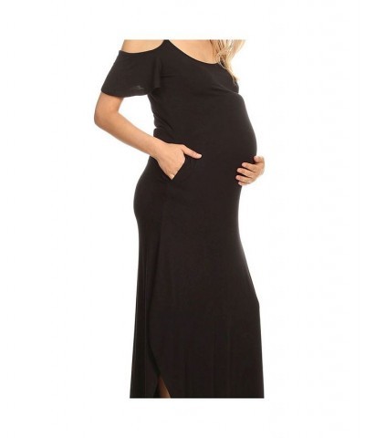 Maternity Lexi Maxi Dress Black $18.42 Dresses