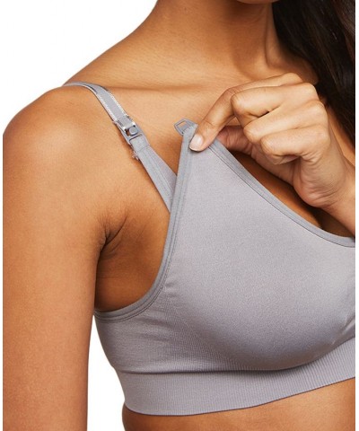 Average Busted Seamless Maternity and Nursing Bra Grey $15.90 Bras