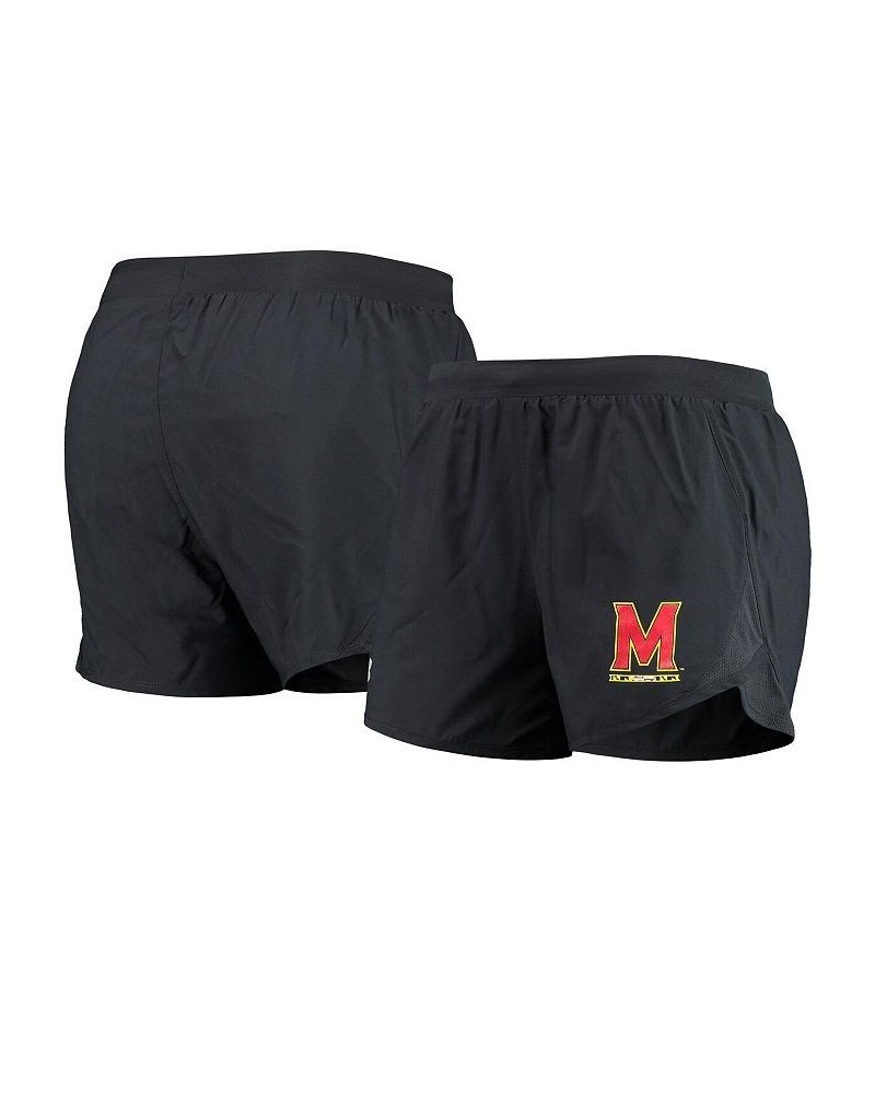 Women's Black Maryland Terrapins Fly By Run 2.0 Performance Shorts Black $26.68 Shorts