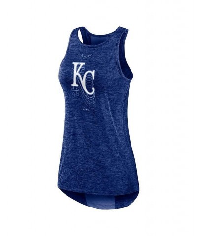 Women's Royal Kansas City Royals Logo Fade High Neck Performance Tank Top Royal $28.99 Tops