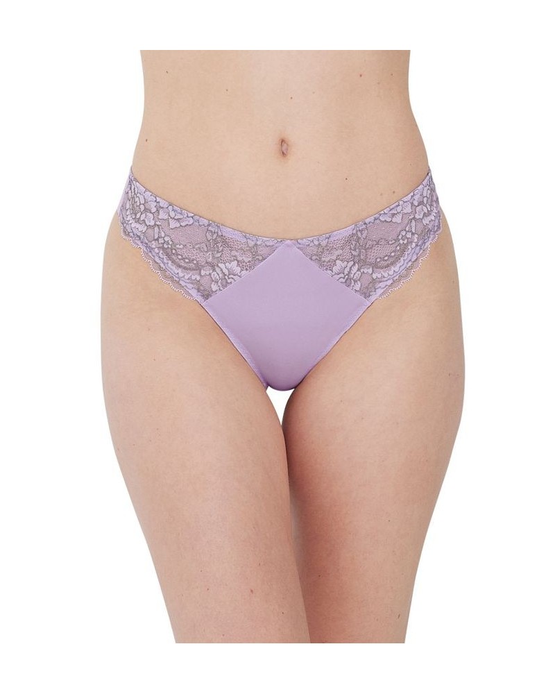 Women's Minx Thong Underwear 371100 Lilac Frost/garland $15.04 Panty